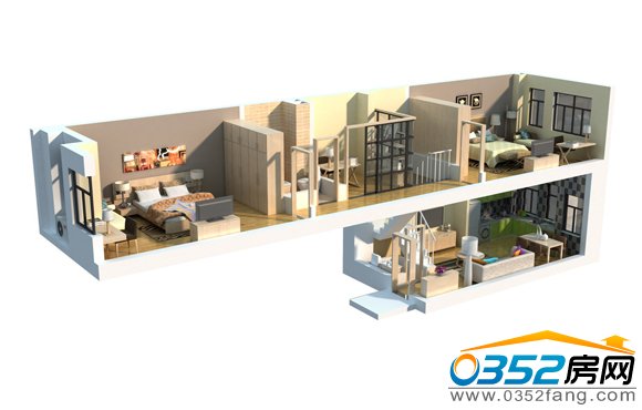 倫敦街鉑金公寓D2戶型,四室兩廳一衛,實得面積約133.06㎡