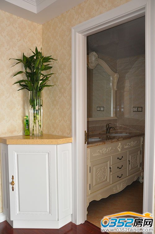 北馨理想城二期94平米樣板間洗手間:清新雅致