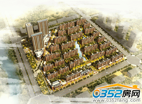 江鴻大社區(qū)整體項目鳥瞰圖
