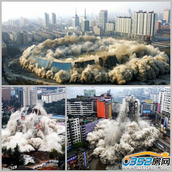 大樓爆破瞬間媲美好萊塢大片