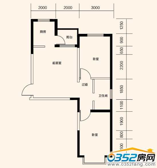 美好新里程二期77㎡戶型圖