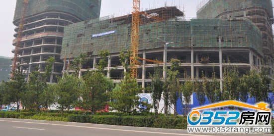 華唐城商業(yè)部分已經(jīng)封頂