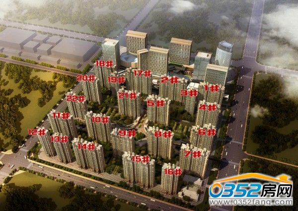 綠地世紀城鳥瞰圖