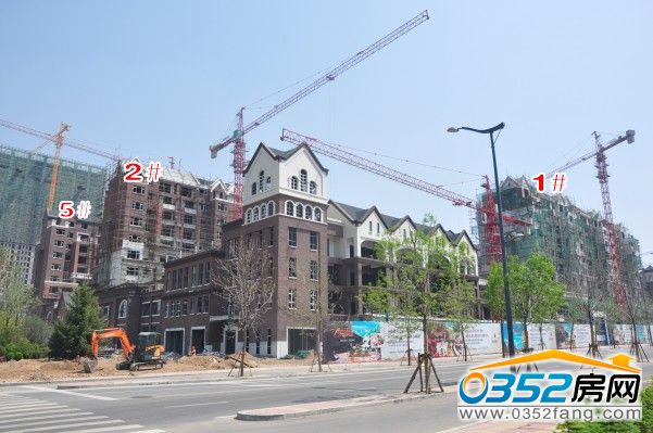 江鴻鉑藍原著5月22日1#、2#、5#樓工程實景圖