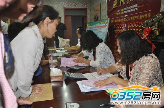 準(zhǔn)業(yè)主們簽約購房