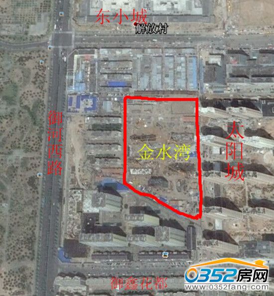 谷歌地球看金水灣位置